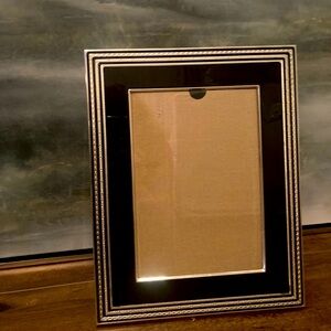 Elegant Black and Silver Picture Frame